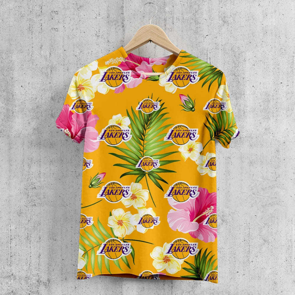 Los Angeles Lakers Summer Floral T-Shirt