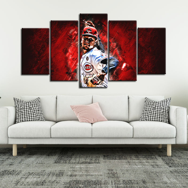 Luis Castillo Cincinnati Reds Wall Canvas