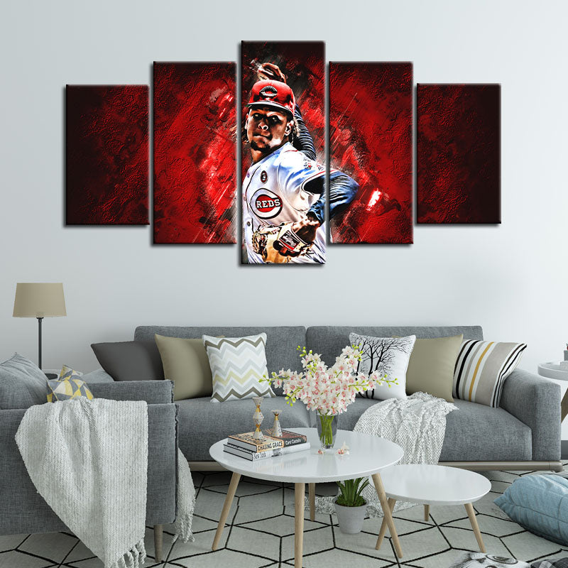 Luis Castillo Cincinnati Reds Wall Canvas