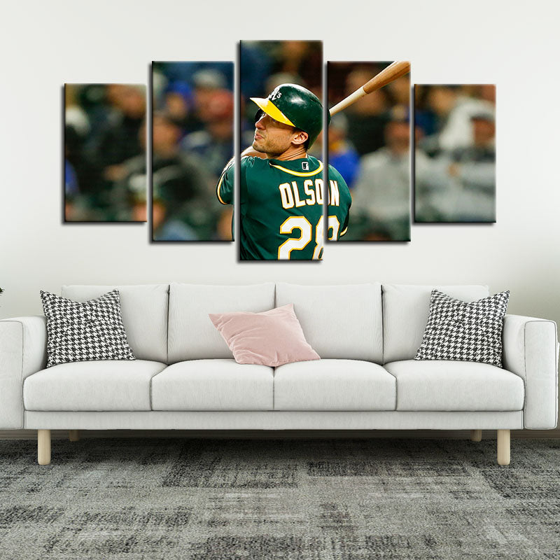 Matt Olson Oakland Athletics Wall Canvas