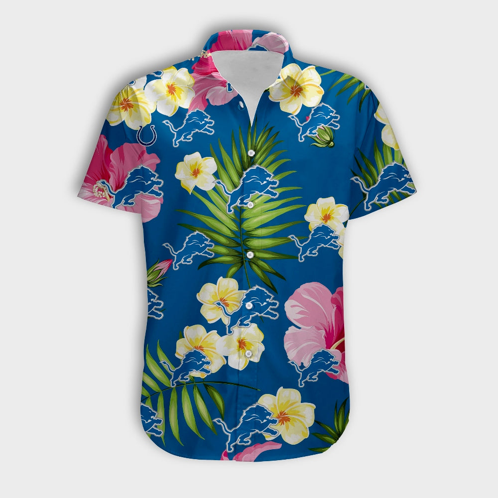 Detroit Lions Summer Floral Shirt