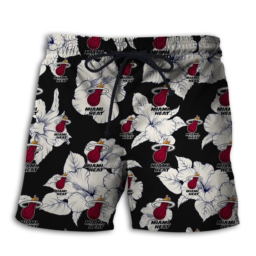 Miami Heat Tropical Floral Shorts