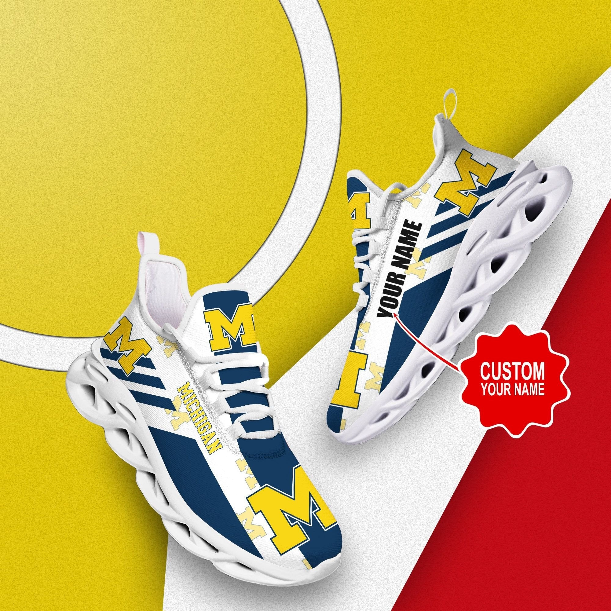 Michigan Wolverines Cool Air Max Running Shoes