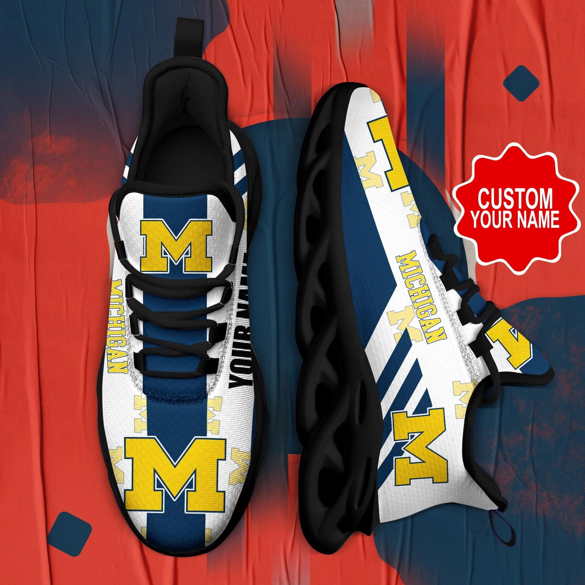 Michigan Wolverines Cool Air Max Running Shoes