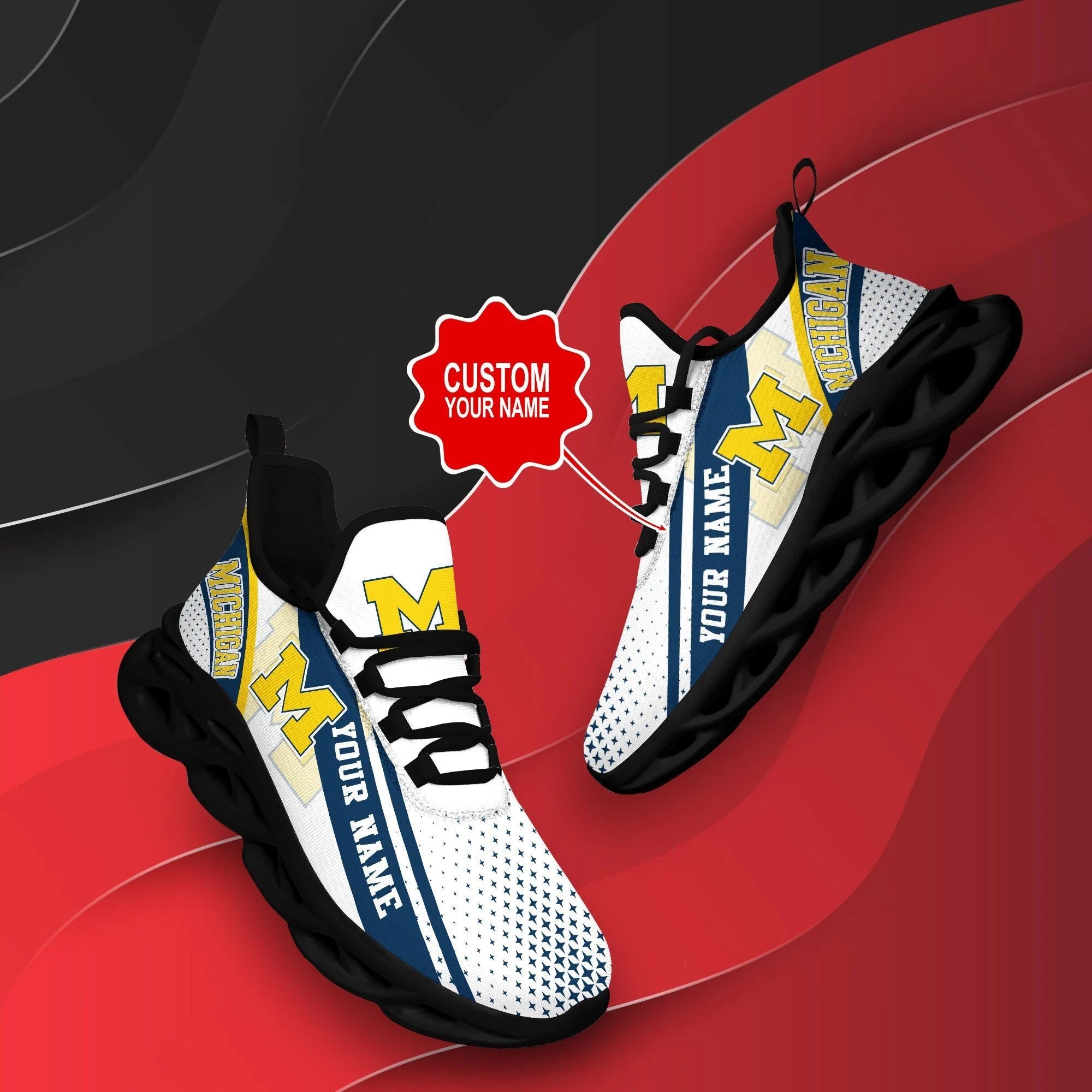 Michigan Wolverines Cool Air Max Running Shoes