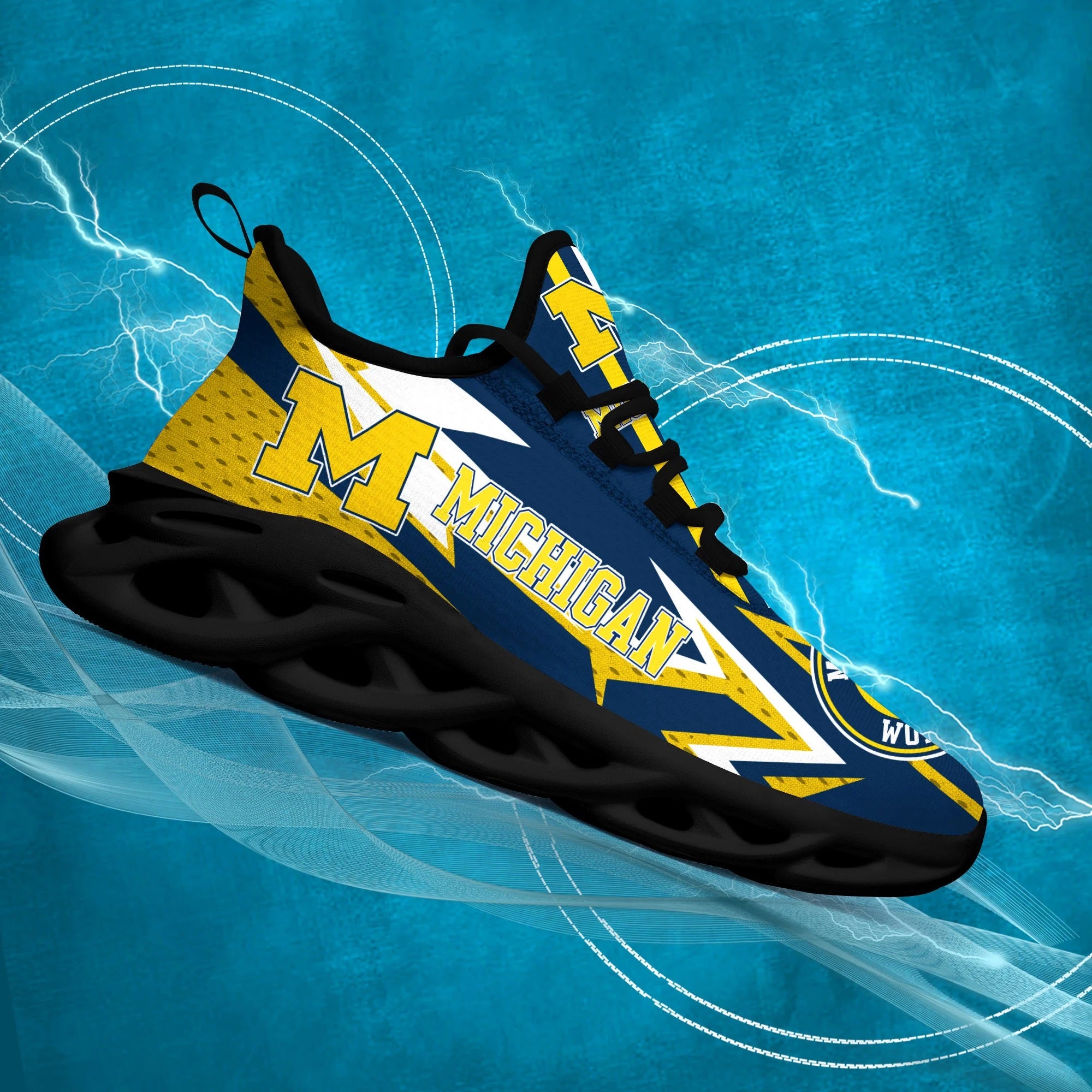 Michigan Wolverines Cool Air Max Running Shoes