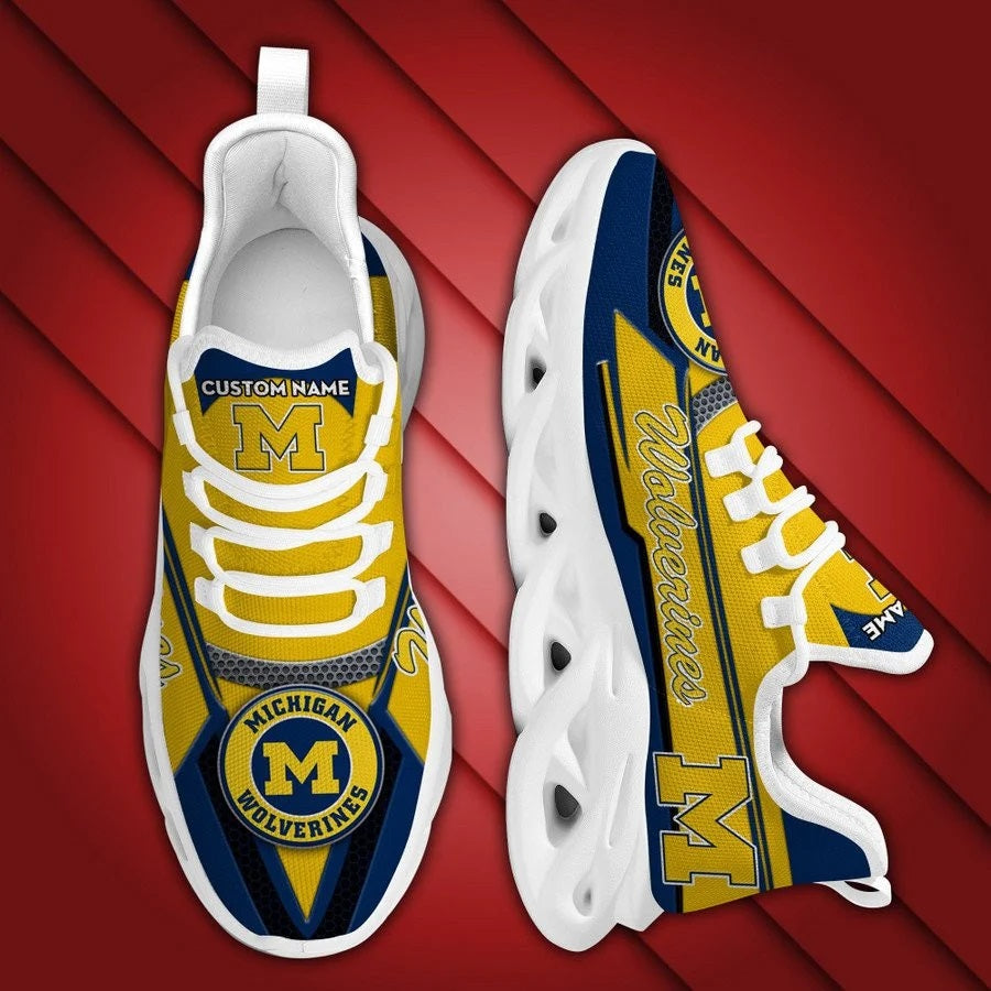 Michigan Wolverines Ultra Cool Air Max Running Shoes