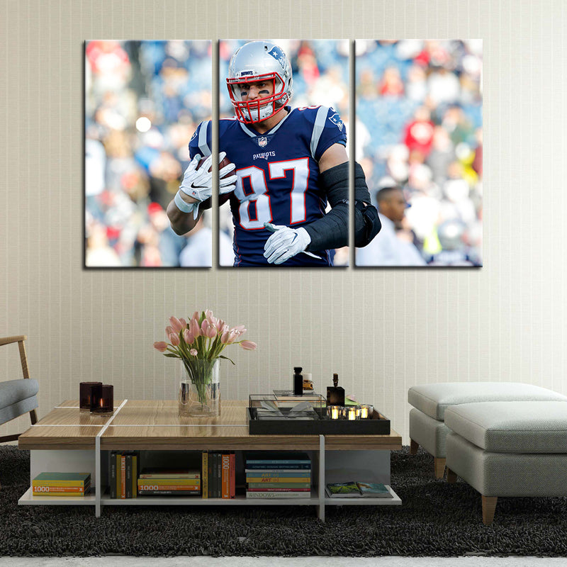 Rob Gronkowski New England Patriots Wall Canvas