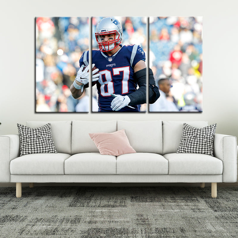 Rob Gronkowski New England Patriots Wall Canvas