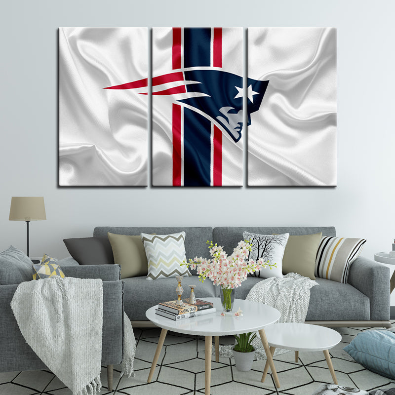 New England Patriots Fabric Flag Wall Canvas