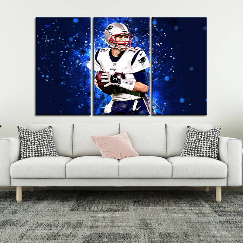 Tom Brady New England Patriots Wall Art Canvas