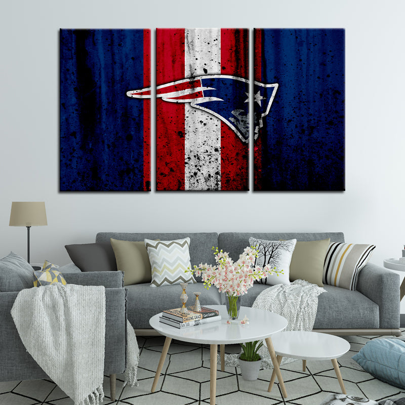 New England Patriots Rough Style Wall Canvas