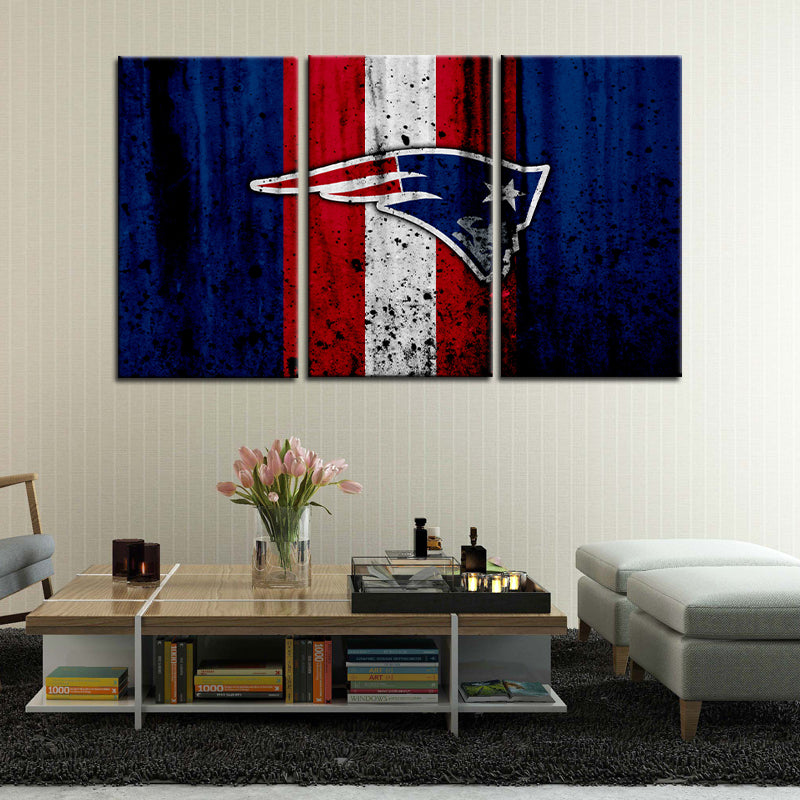 New England Patriots Rough Style Wall Canvas