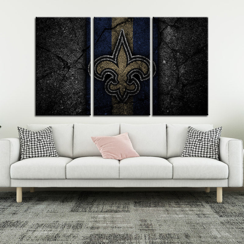 New Orleans Saints Rock Style Wall Canvas