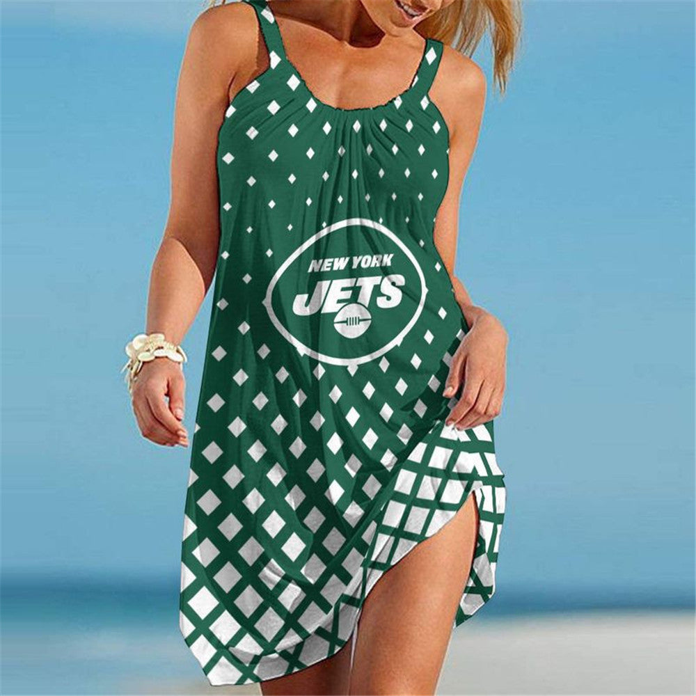 New York Jets Women Cool Beach Dress