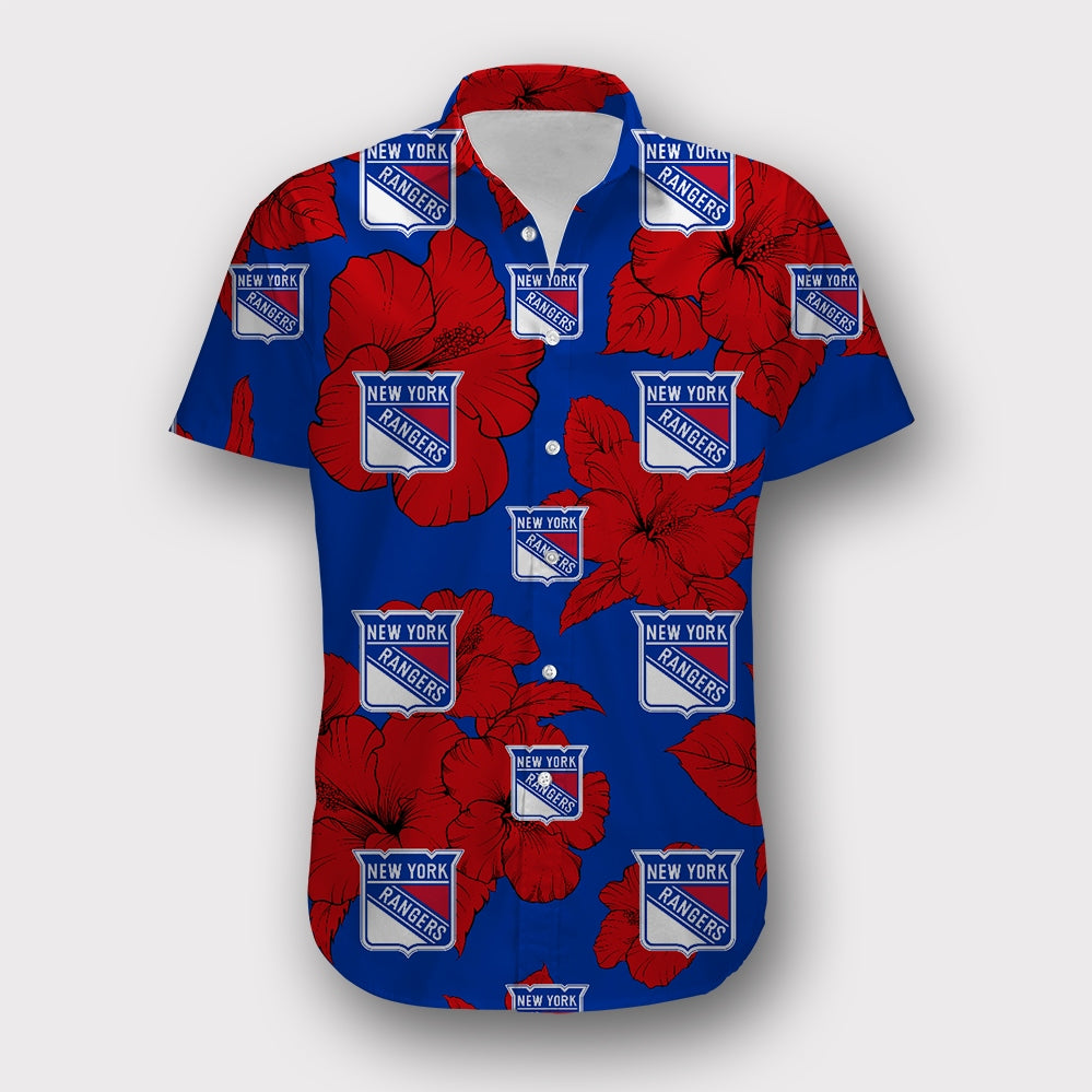 New York Rangers Tropical Floral Shirt