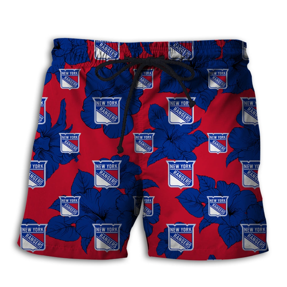 New York Rangers Tropical Floral Shorts