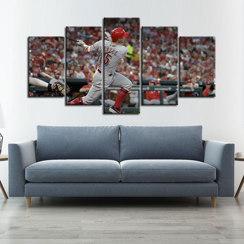 Nick Senzel Cincinnati Reds Wall Canvas