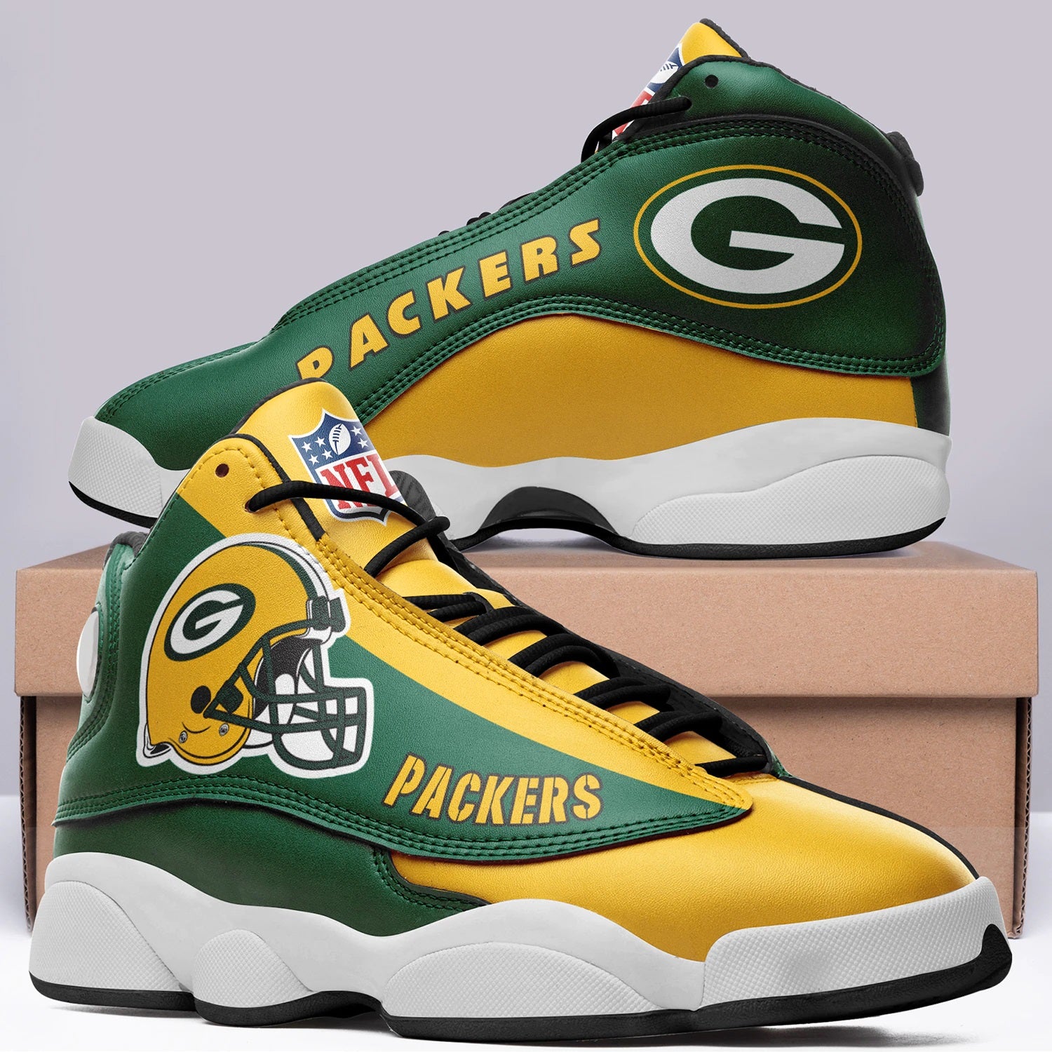 Green Bay Packers Casual Air Jordon Sneaker Shoes