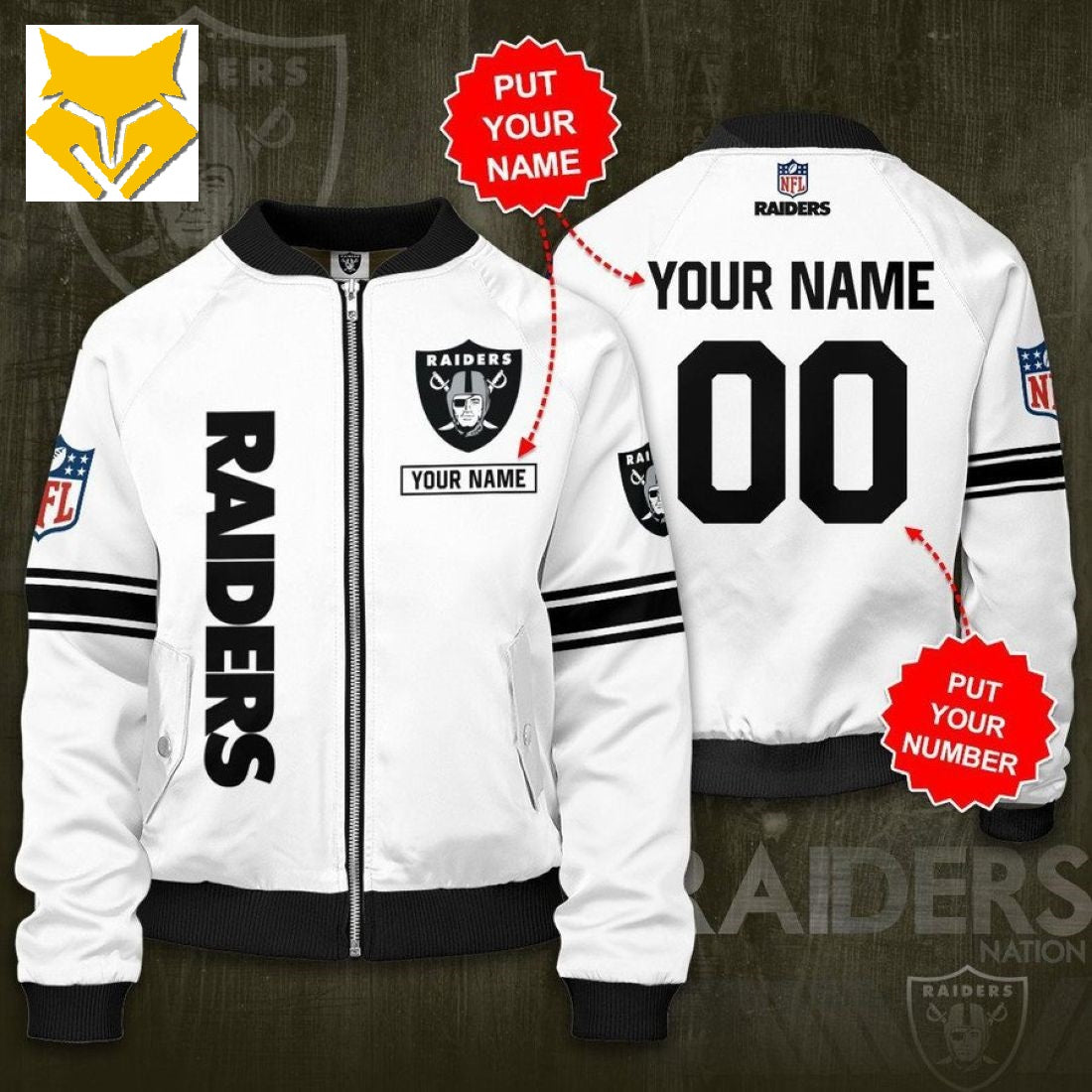 Las Vegas Raiders Casual Letterman Jacket