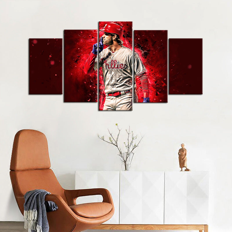 Bryce Harper Philadelphia Phillies Wall Canvas