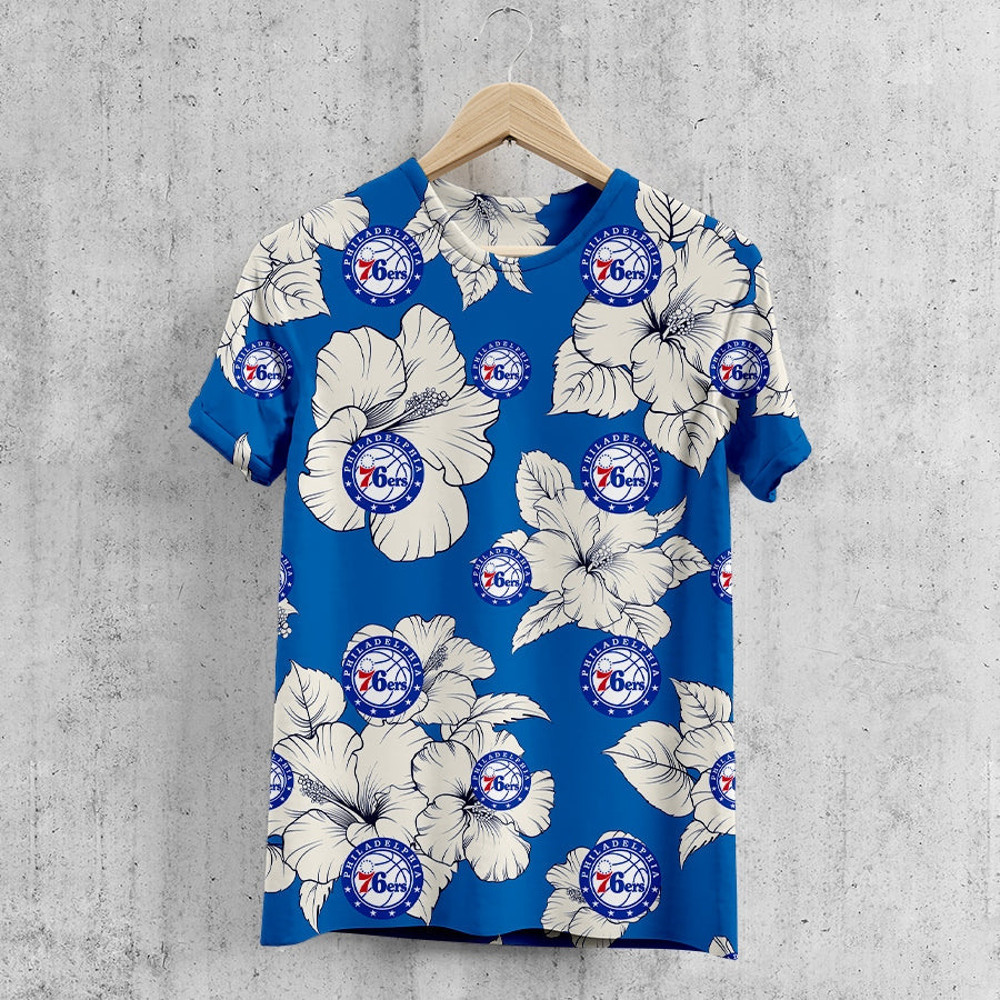 Philadelphia 76ers Tropical Floral T-Shirt