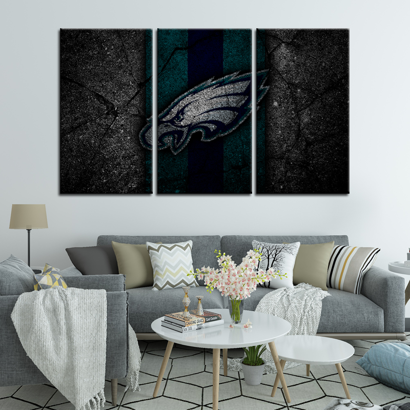 Philadelphia Eagles Rock Look Wall Canvas