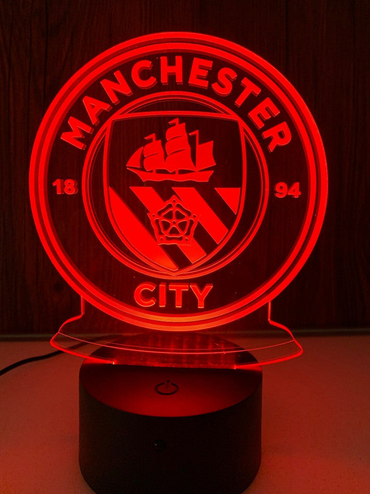 Manchester City 3D Illusion LED Lamp