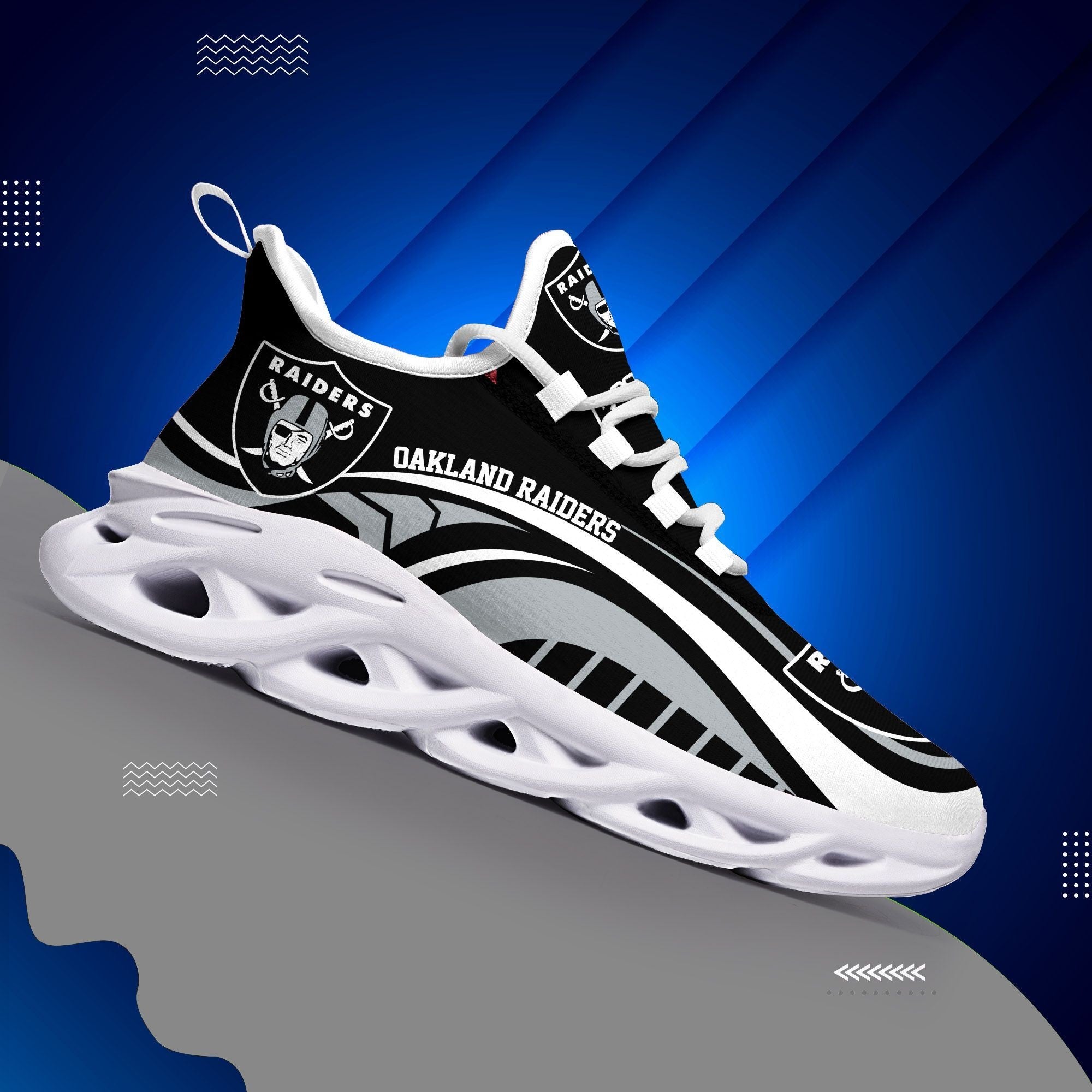 Las Vegas Raiders Cool Air Max Running Shoes