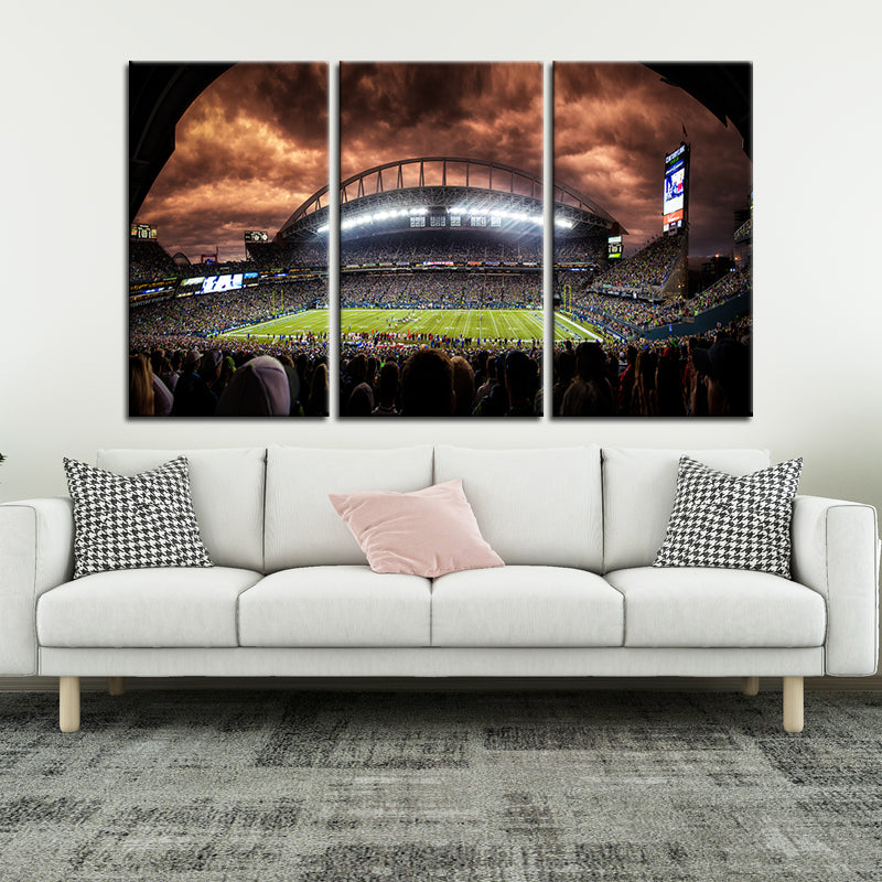 Seattle Seahawk Stadium Wall Canvas