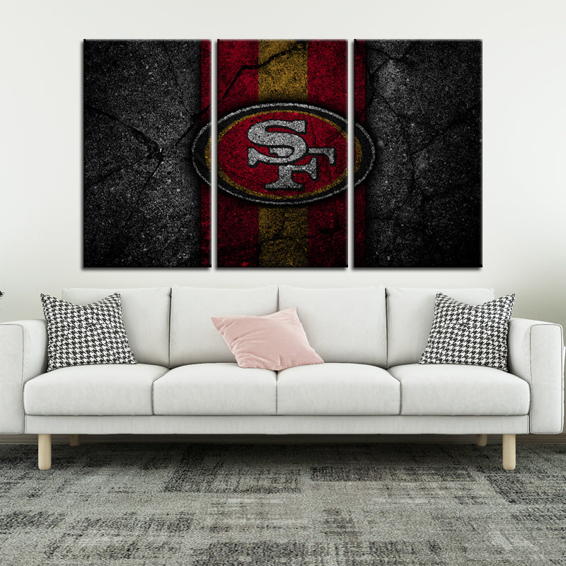 San Francisco 49ers Rock Style Wall Canvas