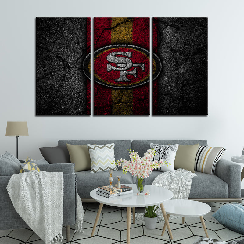 San Francisco 49ers Rock Style Wall Canvas