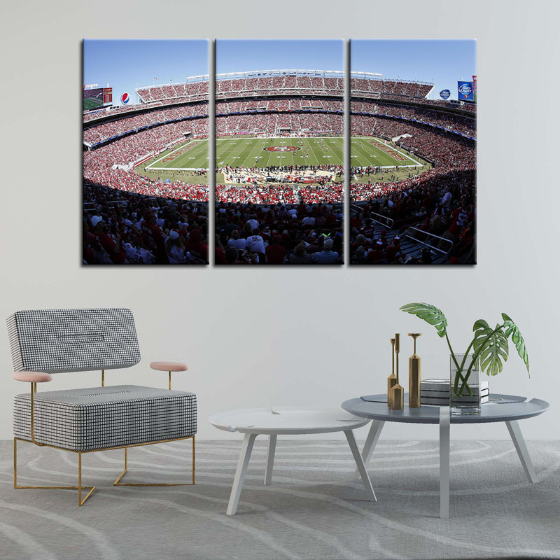 San Francisco 49ers Stadium Wall Canvas