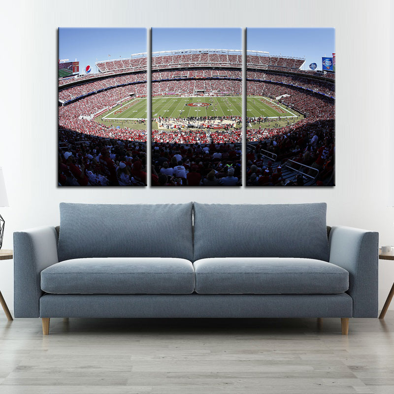 San Francisco 49ers Stadium Wall Canvas