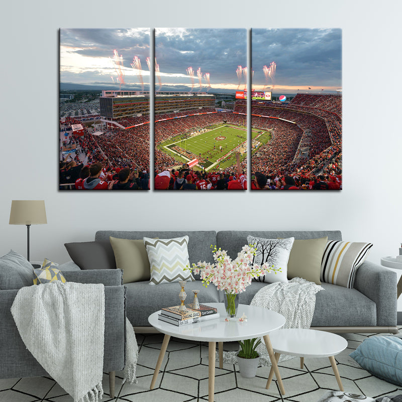 San Francisco 49ers Stadium Wall Canvas