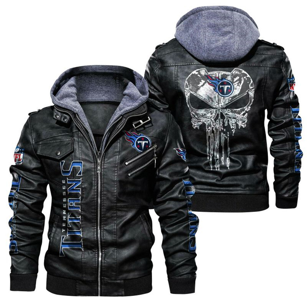 Tennessee Titans Skull Leather Jacket