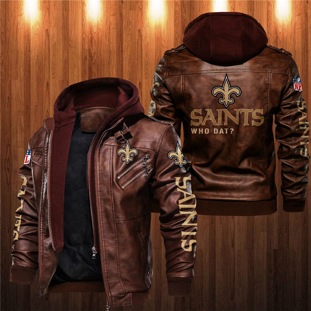 New Orleans Saints Leather Jacket