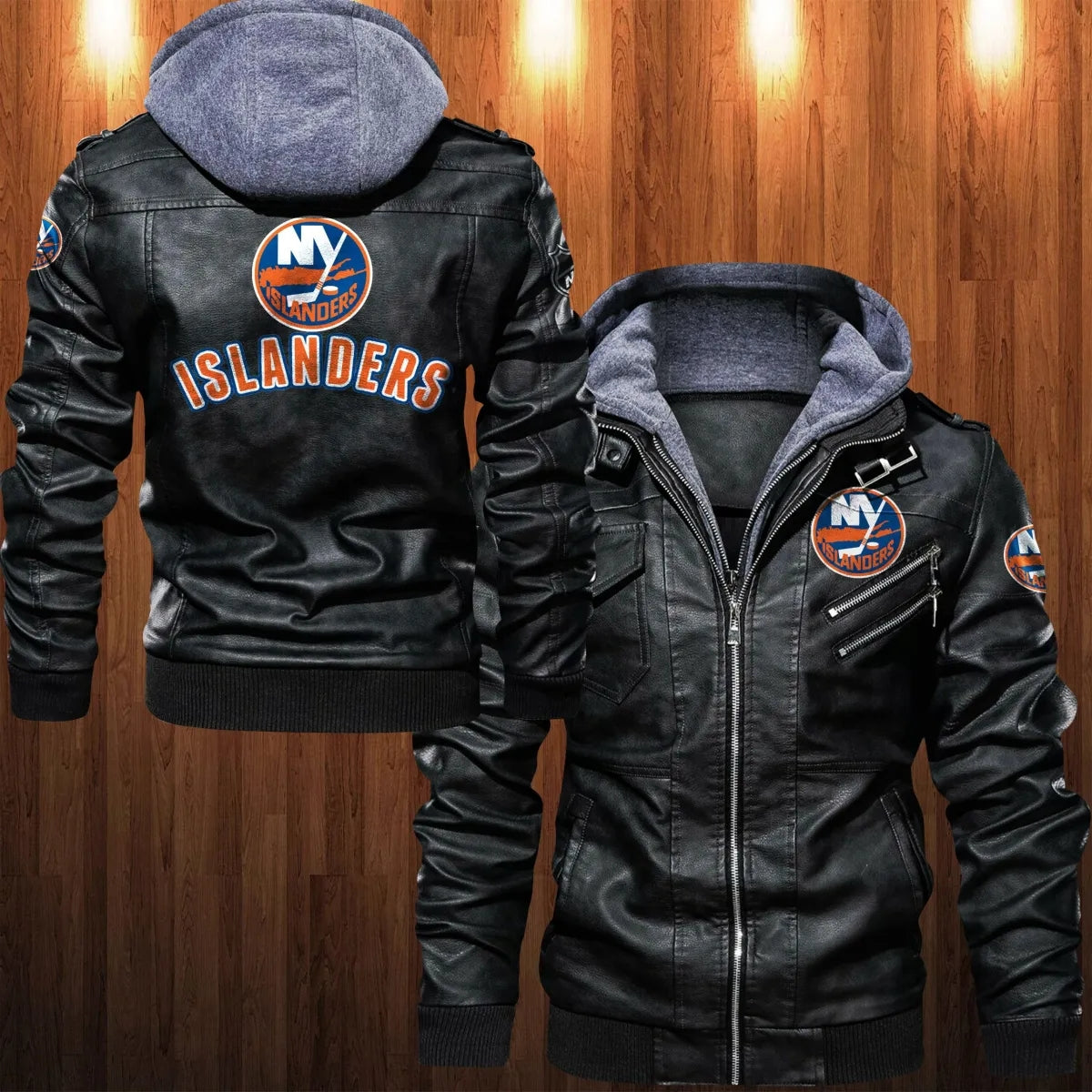 New York Islanders Leather Jacket