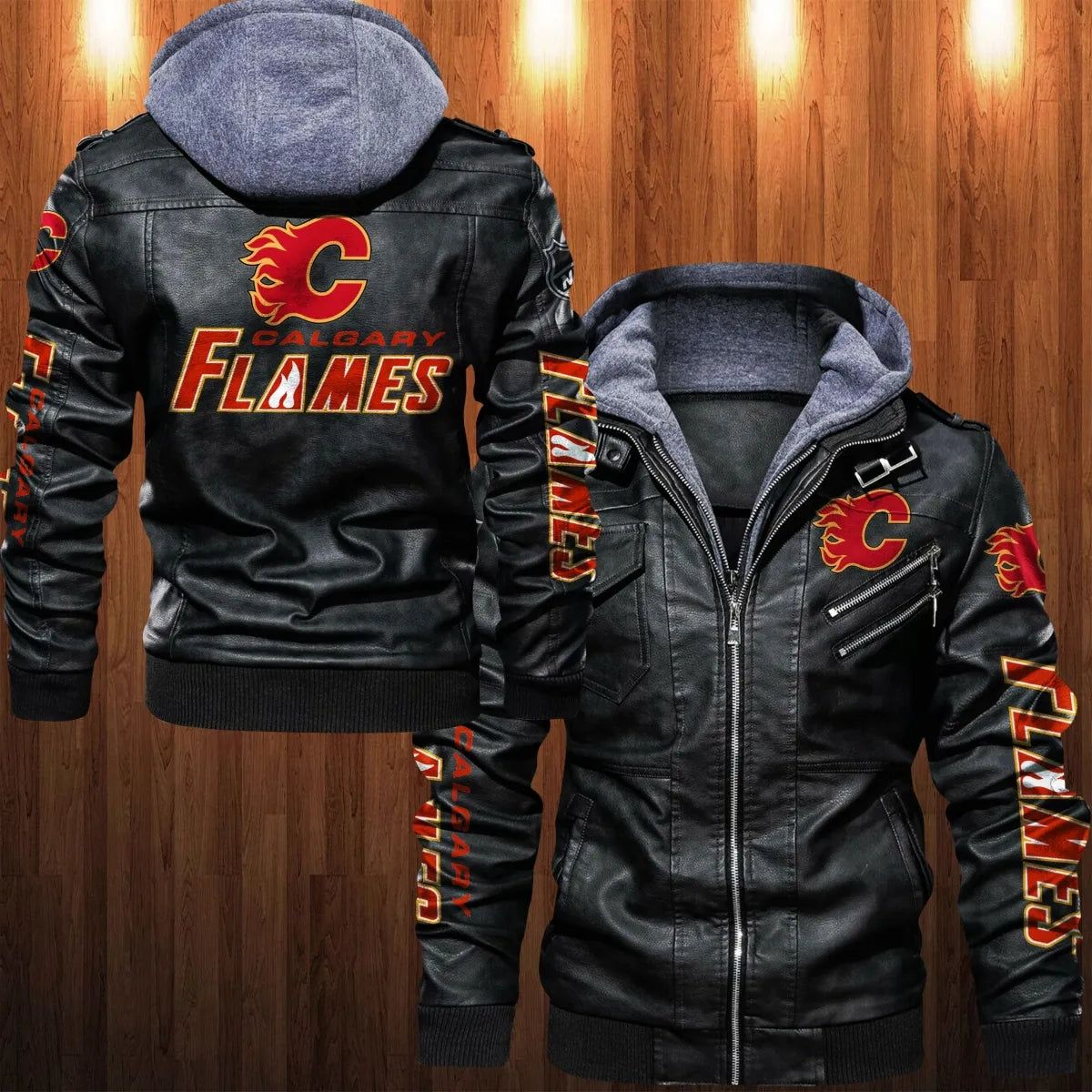 Calgary Flames Leather Jacket