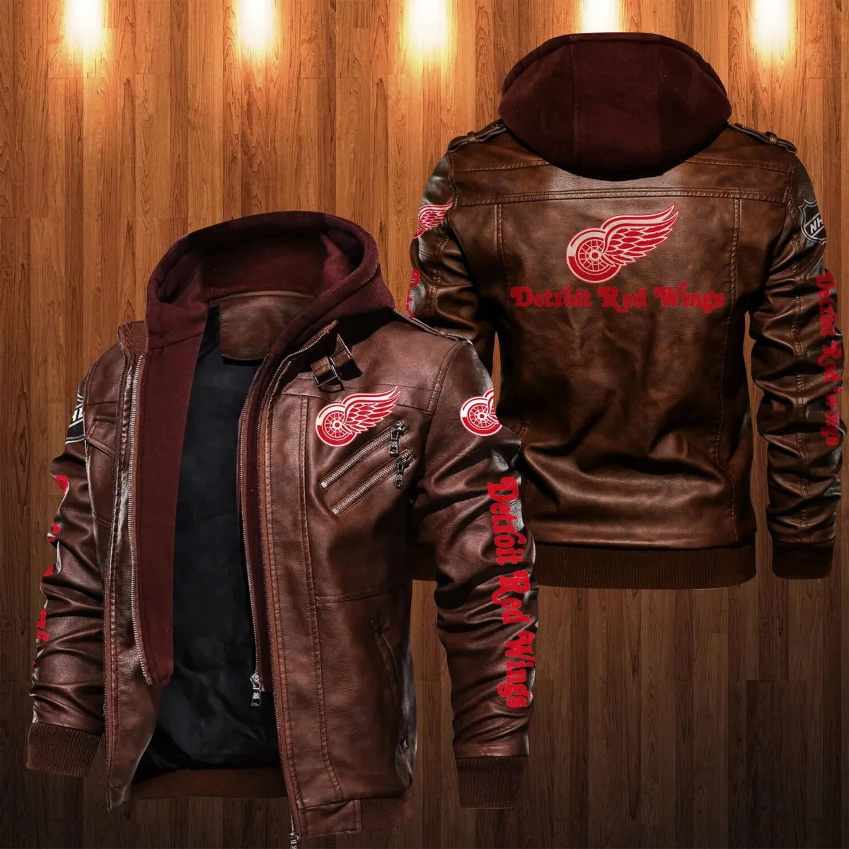 Detroit Red Wings Leather Jacket