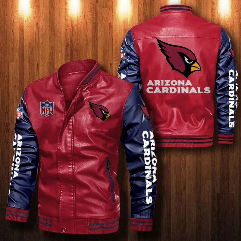 Arizona Cardinals Casual Leather Jacket