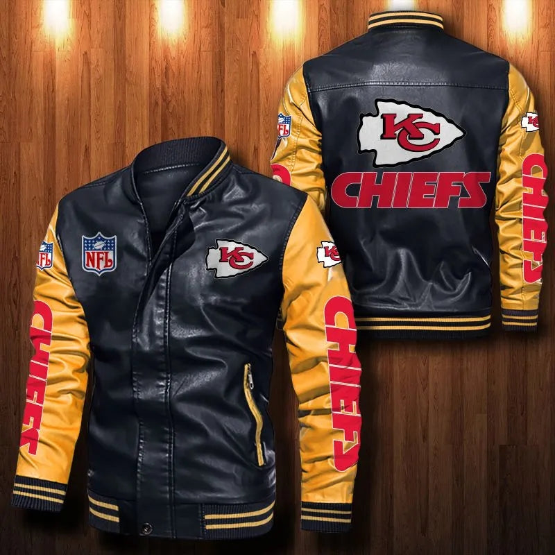 Kansas City Chiefs Casual Leather Jacket