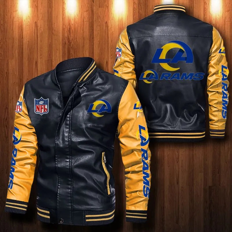 Los Angeles Rams Casual Leather Jacket