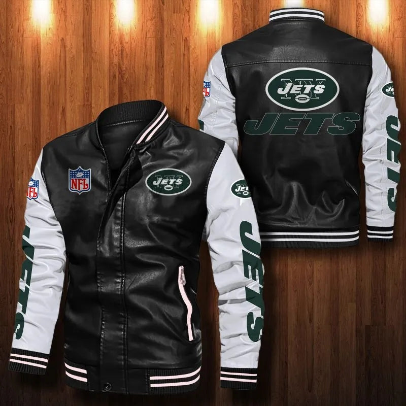 New York Jets Casual Leather Jacket