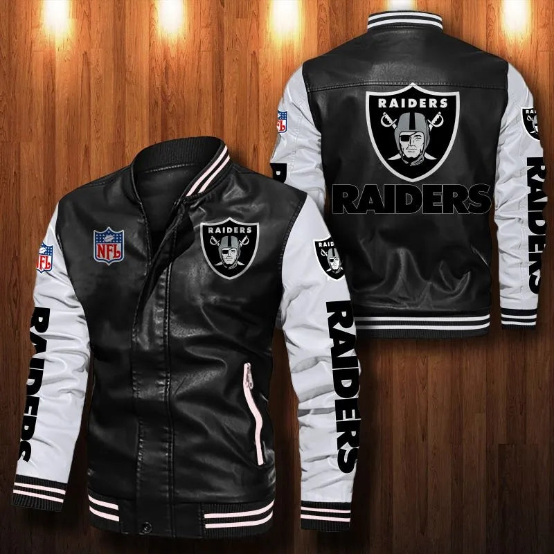 Las Vegas Raiders Casual Leather Jacket