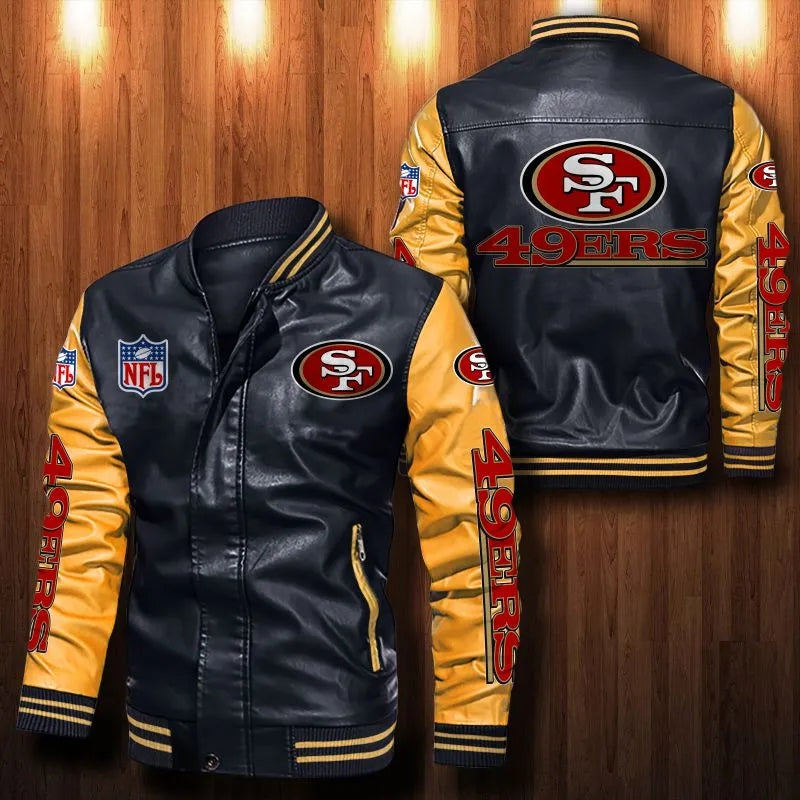 San Francisco 49ers Casual Leather Jacket