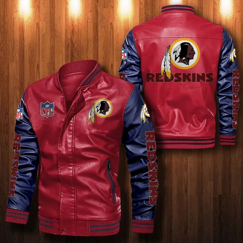 Washington Football Team Casual Leather Jacket