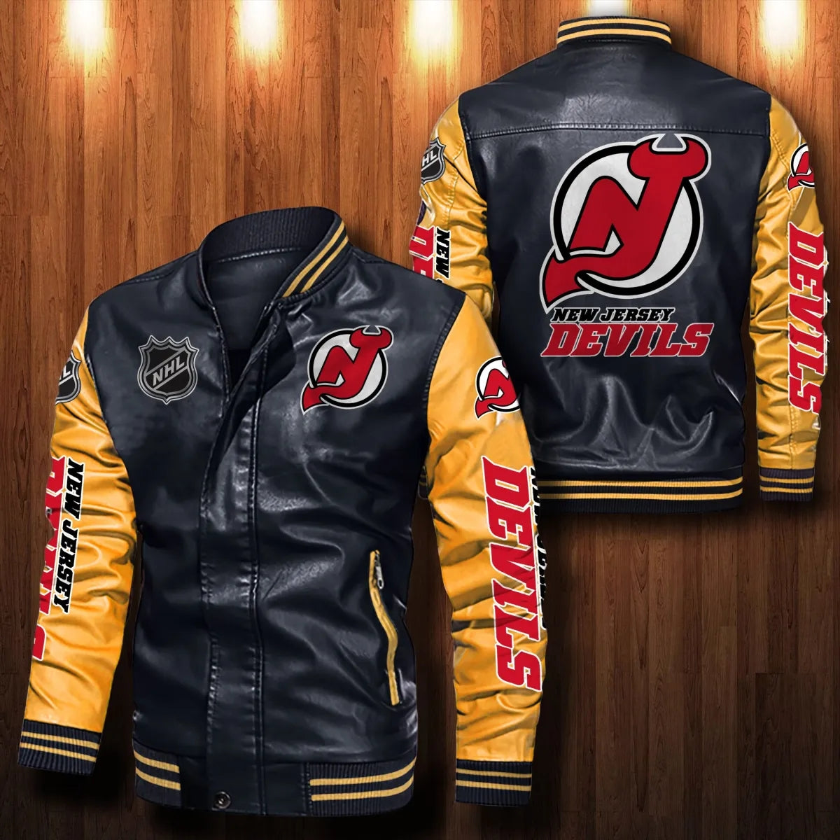 New Jersey Devils Casual Leather Jacket