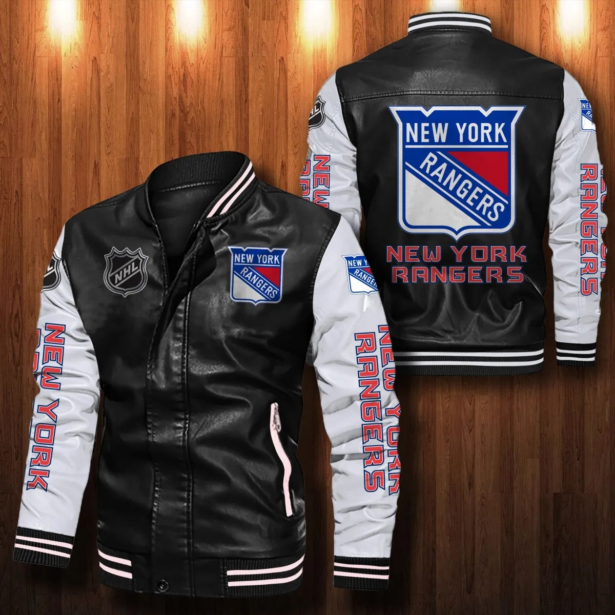 New York Rangers Casual Leather Jacket