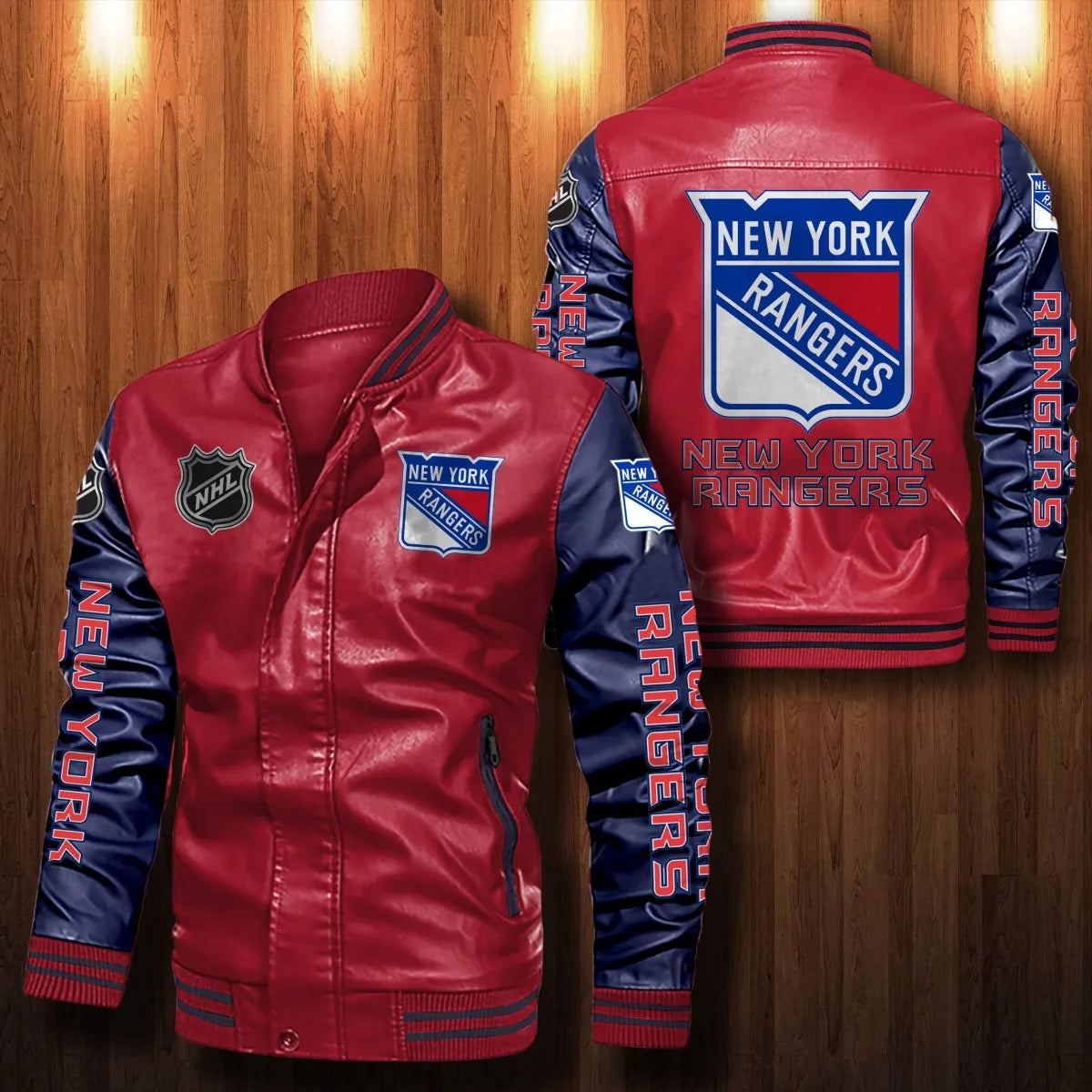 New York Rangers Casual Leather Jacket